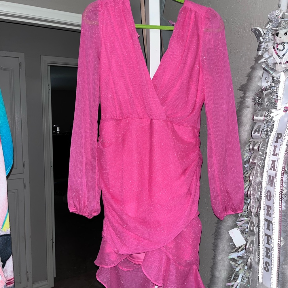 Pink party dress